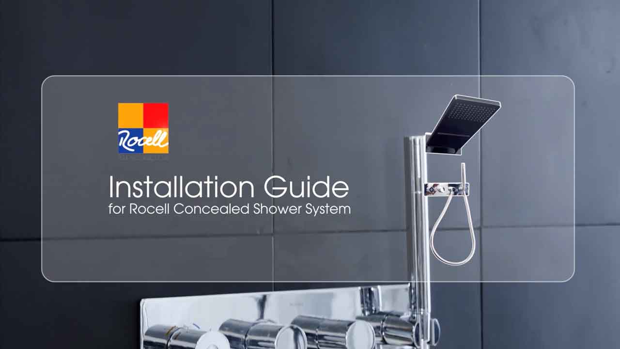 Rocell Concealed Shower System walkthrough installation video