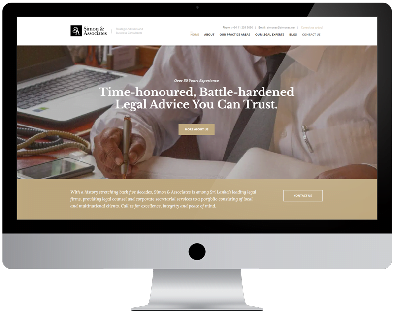 Simon & Associates website